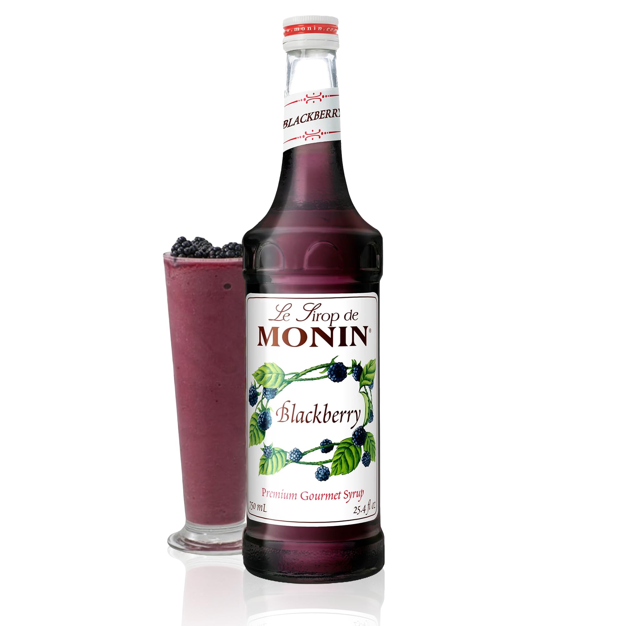 Blackberry Syrup, Soft and Succulent, Great for Cocktails, Lemonades, and Sodas, Gluten-Free, Non-GMO (750 ml)
