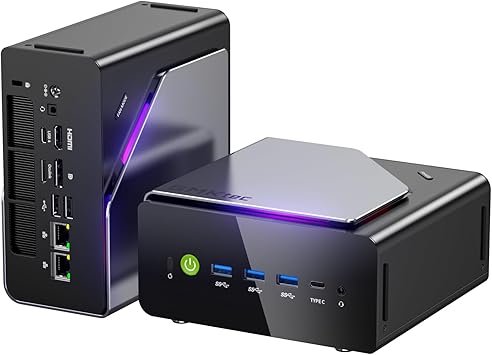 GMKtec K15 Mini PC AI Ultra 5 125U up to 4.3GHz 32GB DDR5 16GB*2 1TB PCIe 4.0 SSD Gaming Mini Computer, 3X M.2 Expansion Slots, Oculink, Quad Screen 8K Display