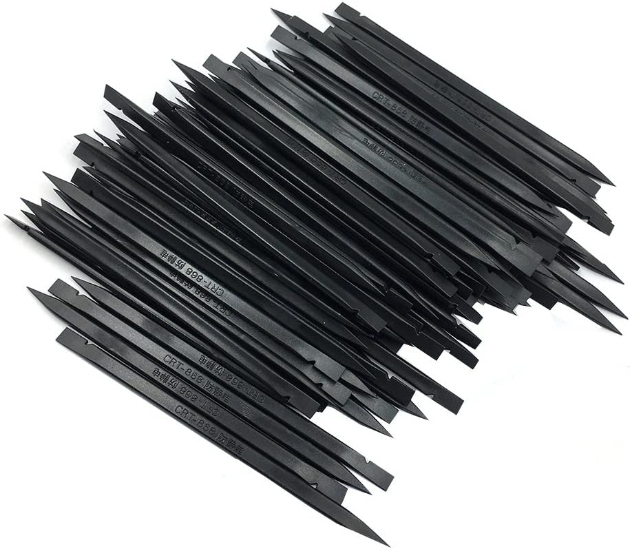 OSFT Set of 30 Professional Nylon Spudgers Laptop iPhone iPad Open Repair Pry Bars Black Stick Tools 15cm