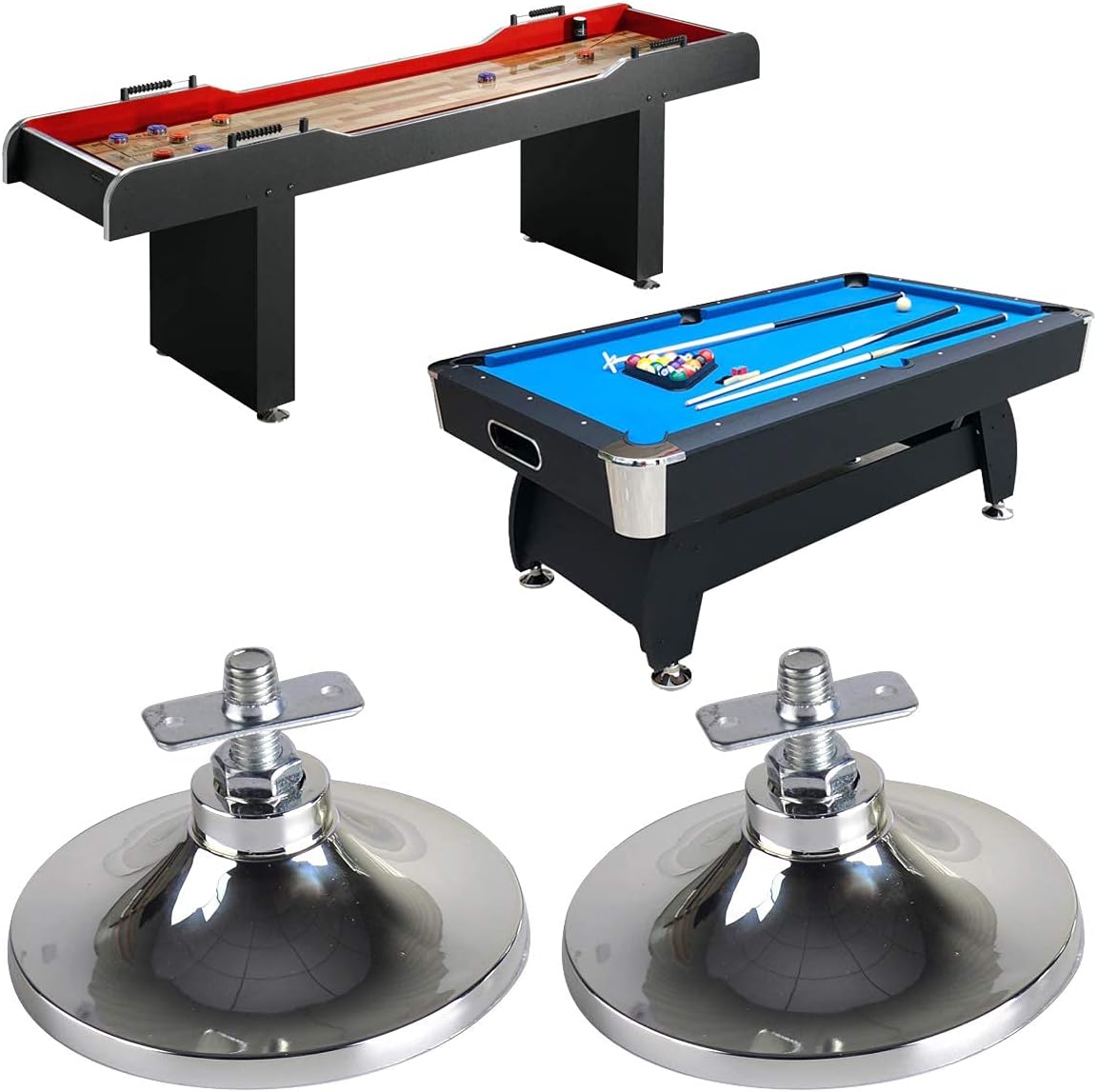 Set of 2 Pool/Billiard Table Leg Levelers (5") : Sports & Outdoors