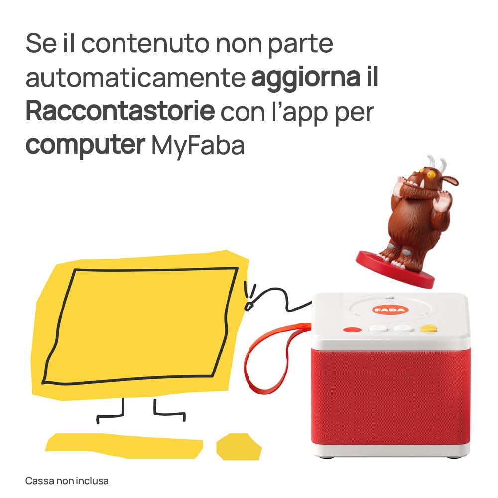 FABA Personaggio Sonoro – Il Gruffalò - storie sonore - Giocattolo, Contenuti Educativi, Versione Italiana, Bambini 3+ anni