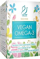 Vista 2 de Cápslas blandas veganas de Omega 3. Algal DHA El mejor suplemento prenatal DHA y aceite de pescado con ácidos grasos naturales – 60 unidades de 600