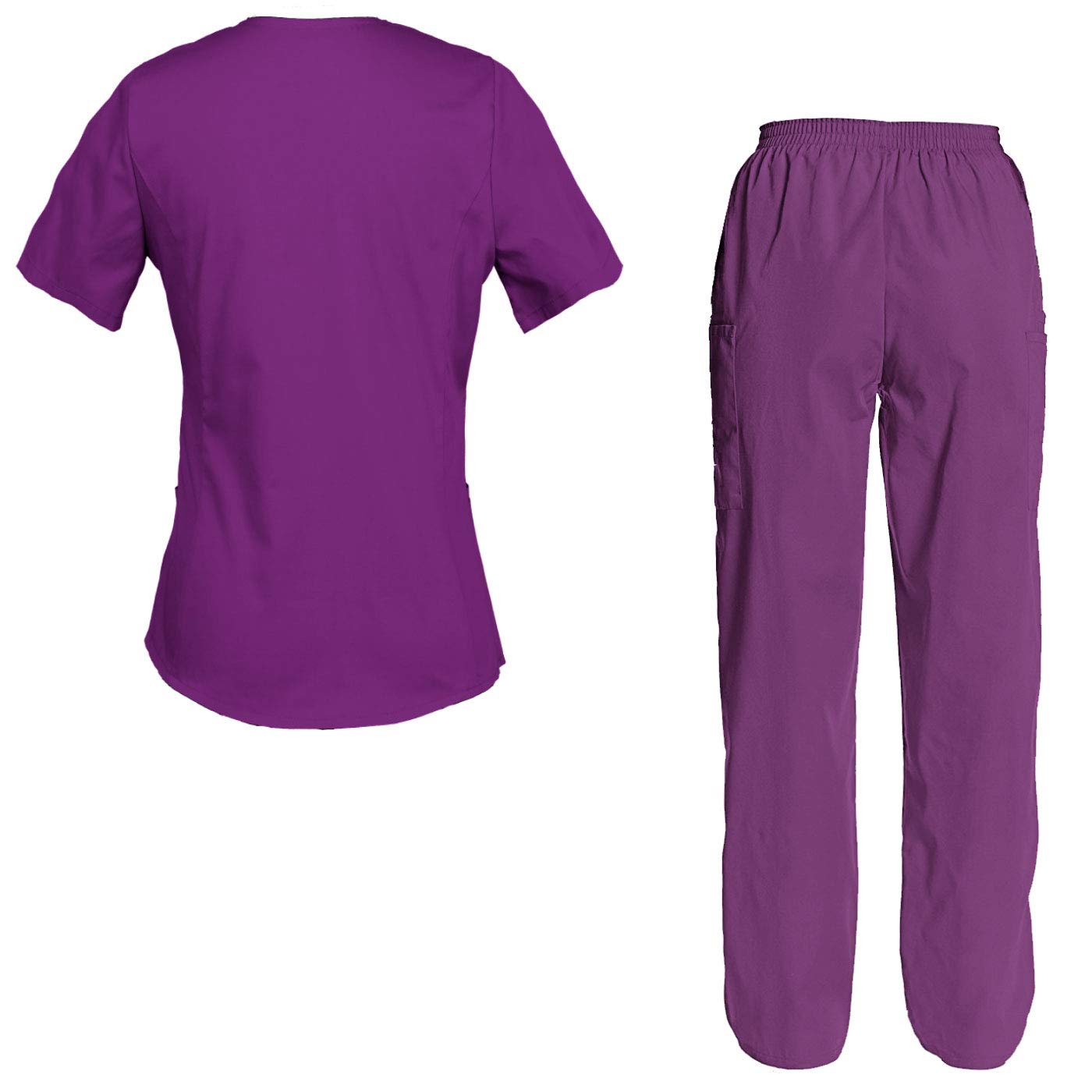 TAILOR'S Women's Embroidered Scrub Set Scrub Top and Pants Scrubs Set Personalized with your Text