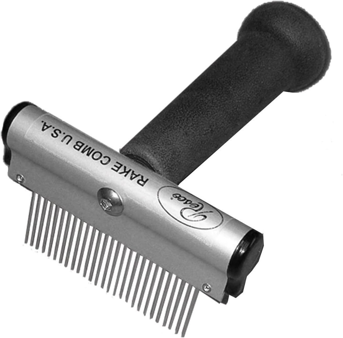 Resco Professional AntiStatic Rake Comb for Grooming Dogs