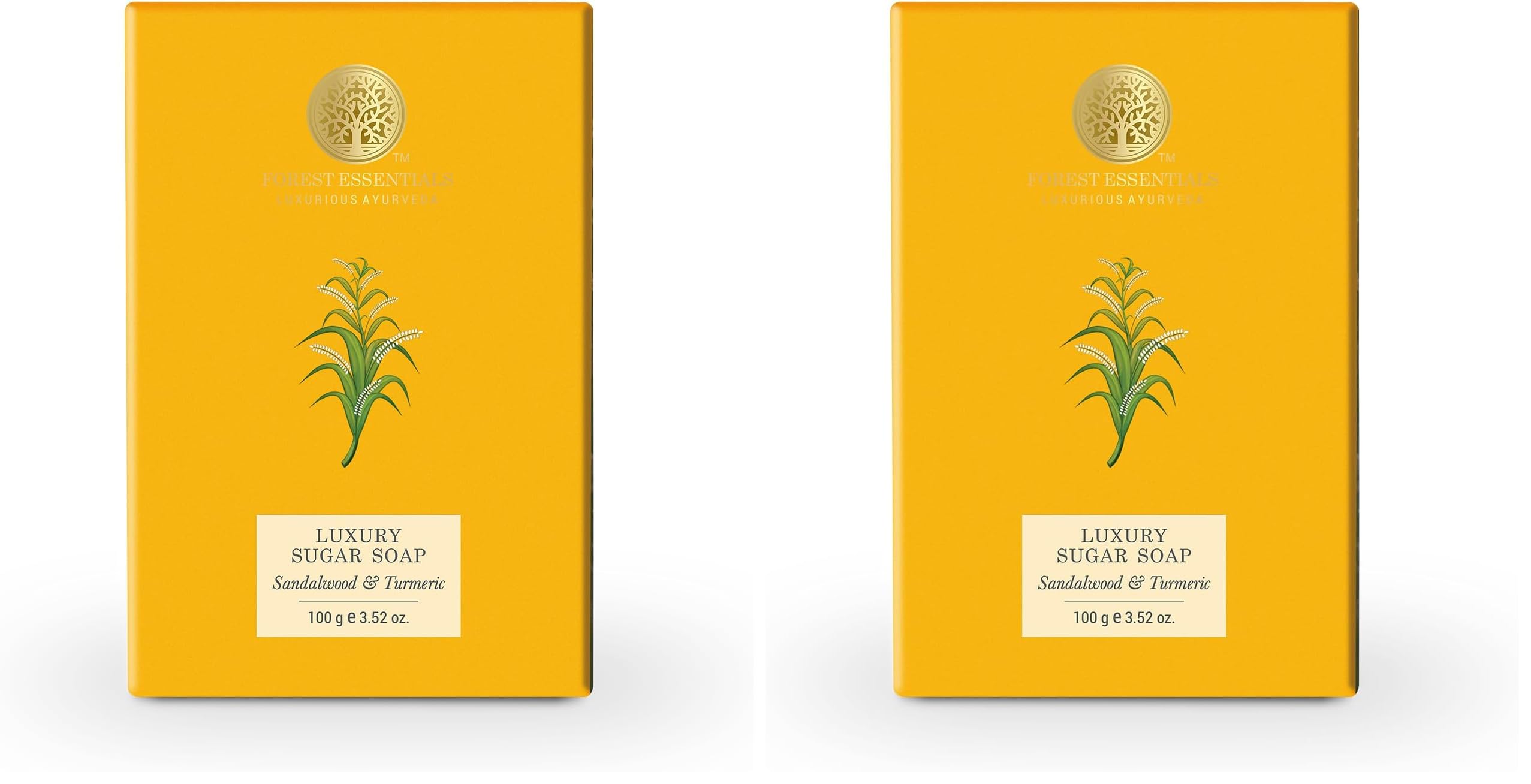 Forest Essentials Sandalwood & Turmeric Soap | Ayurvedic Scented Handmade Bath Soap | Gently Cleanses & Softens Skin | With Natural Oils & Raw Cane Sugar (Pack of 2)-image-25