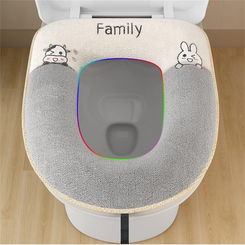 Toilet Seat All Seasons Universal Gasket Sticky Cushion Cover 1 Piece