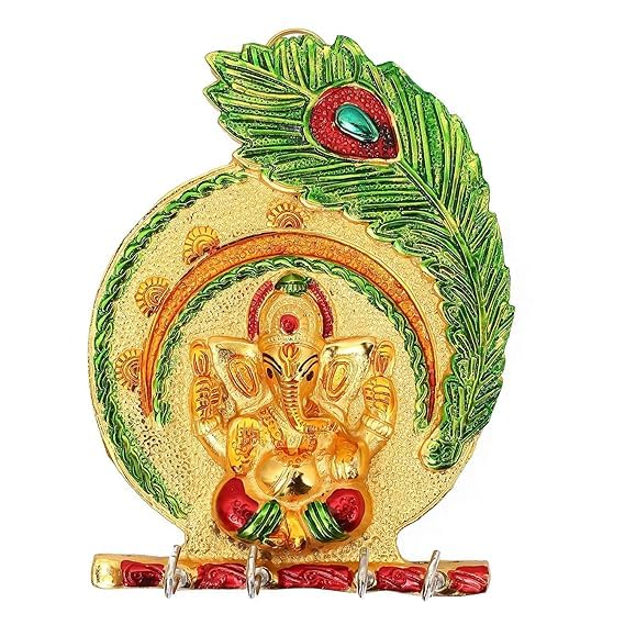 Porte-clés Ganesha authentique en alu, idée cadeau de pendaison de crémaillère originale