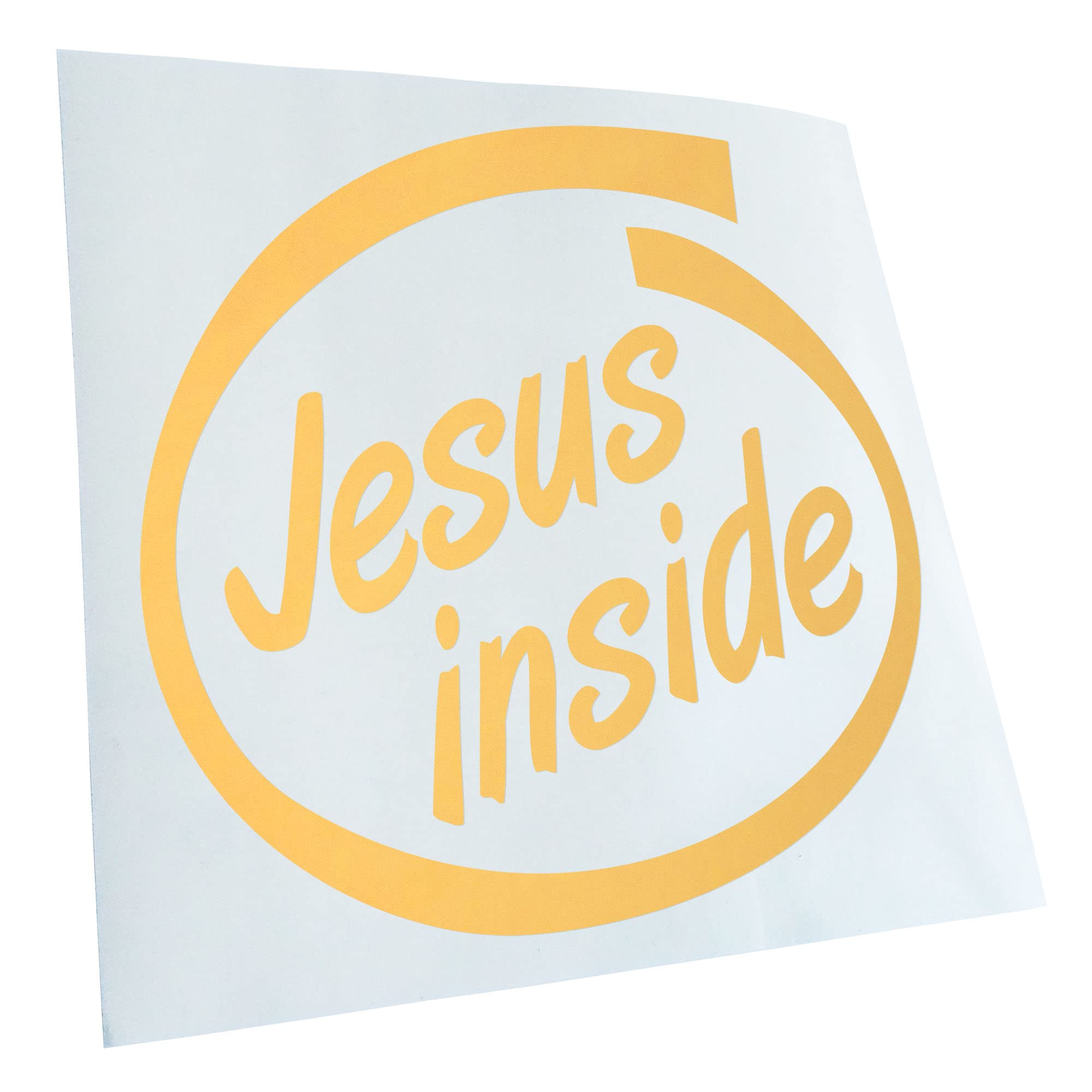 Kiwistar - Car Sticker - Jesus Inside Car Sticker for Car, Laptop, Bicycle, Truck, Motorcycle Multicolor JDM Decal Racing