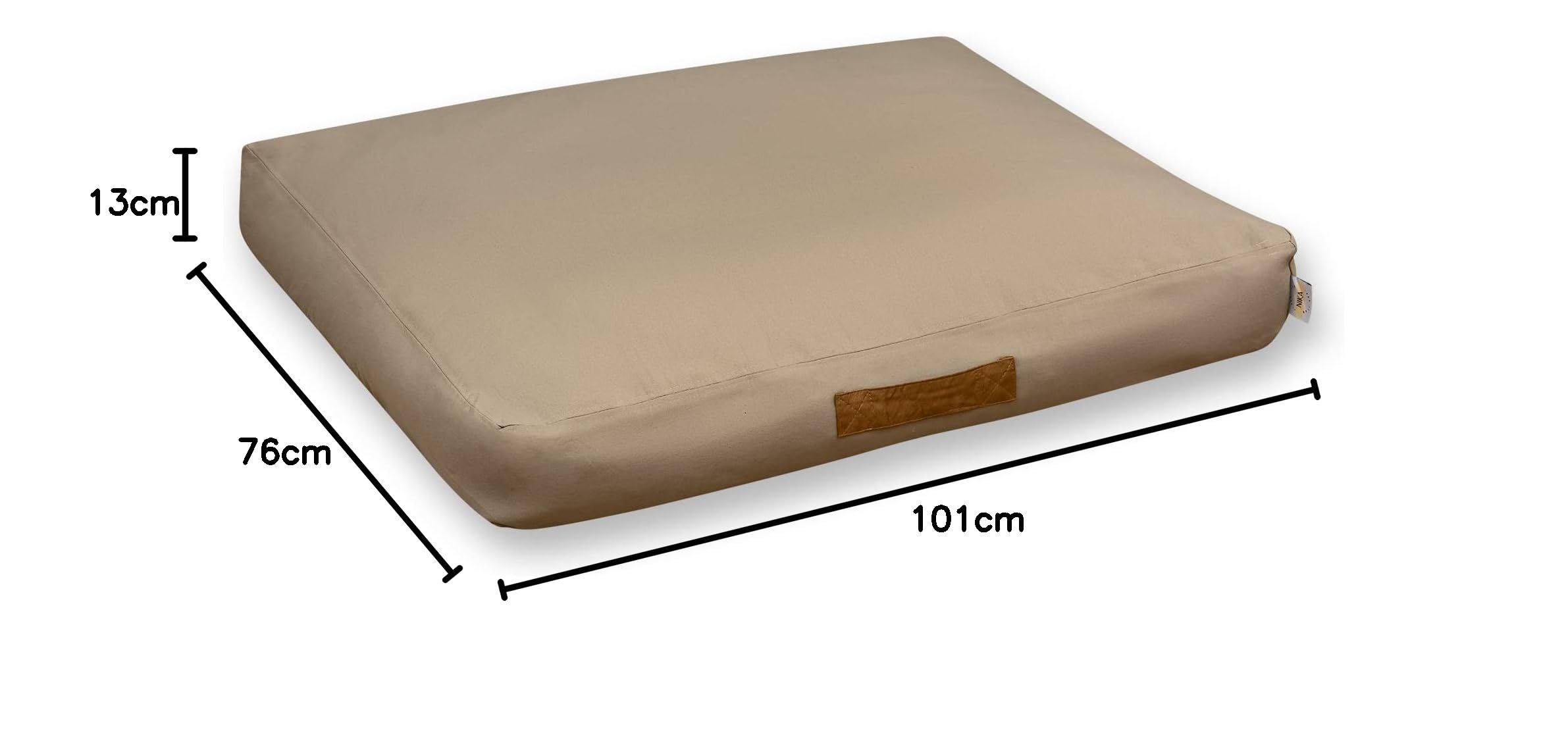 generisch Nika Premium Hundekissen Hundebett wasserdicht - maschinenwaschbar - gemütlich - orthopädische Memory Foam Füllung (L)