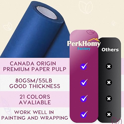 Vista 51 de PerkHomy - Rollo de papel kraft negro de 36 x 1.440 pulgadas (120 pies) para tablón de anuncios, papel artístico, cubierta de mesa, manualidades