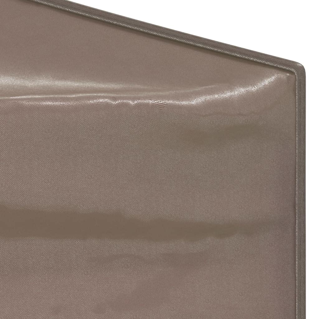 Faltbares Partyzelt Taupe 3x6 m Pavillon aus 210D Oxford-Gewebe mit UV-Schutz stabilem Stahlgestell wasserdicht für Garten, Terrasse, Camping, Event, Grillen, Outdoor