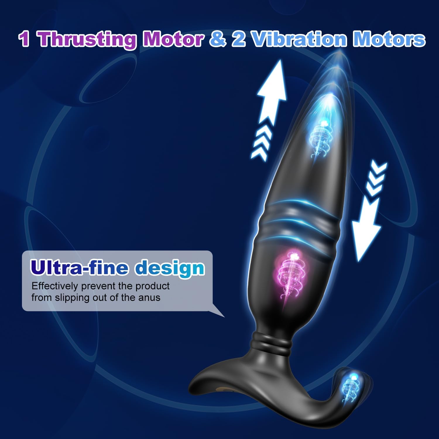 3 EN 1 Plug Anal Vibradorador Hombre Juguetes Sexuales, Vibrador Estimulador de Anales Masculinos con 9 Modos Giratorios & Vibratorios, Vibradorador Mujer Mando Juguetes Eróticos para Pareja Sexuales