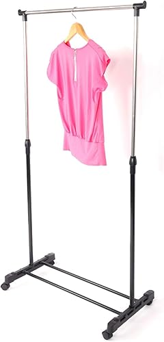 Miniatura 3 de Perchero con ruedas de acero inoxidable para colgar ropa, perchero (estilo 4)