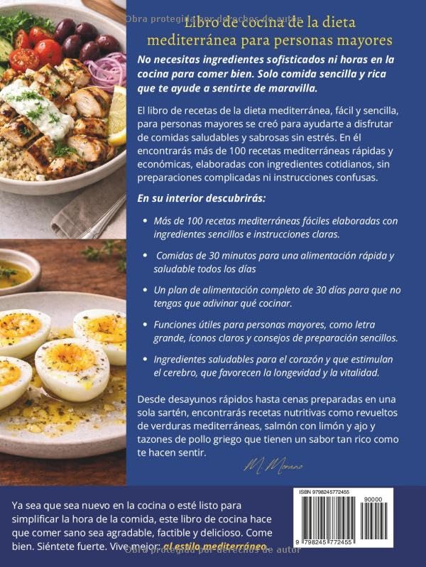 Miniatura 2 de Recetario Rápido y Fácil de Dieta Mediterránea para Personas Mayores Recetas de 30 Minutos con Ingredientes Cotidianos para Apoyar la Salud del
