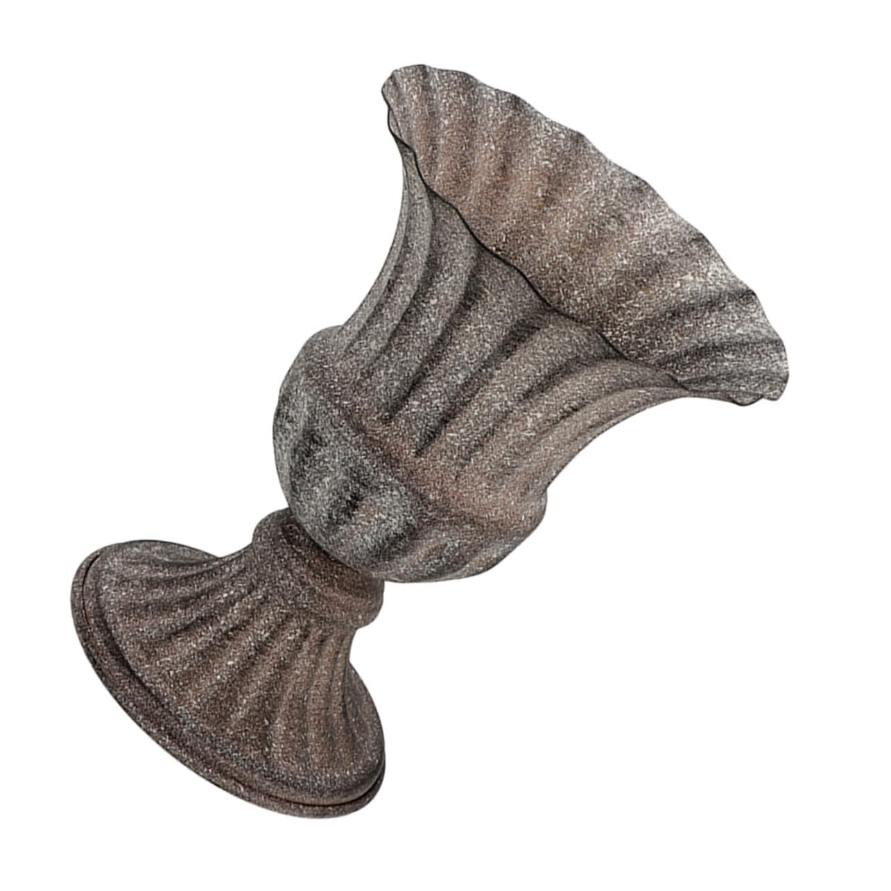 HIAKDOFT Jarrón de Hierro para Cementerio Florero Resistente para Tumbas Decoración de Lápidas Base Estable para Flores Secas o Artificiales