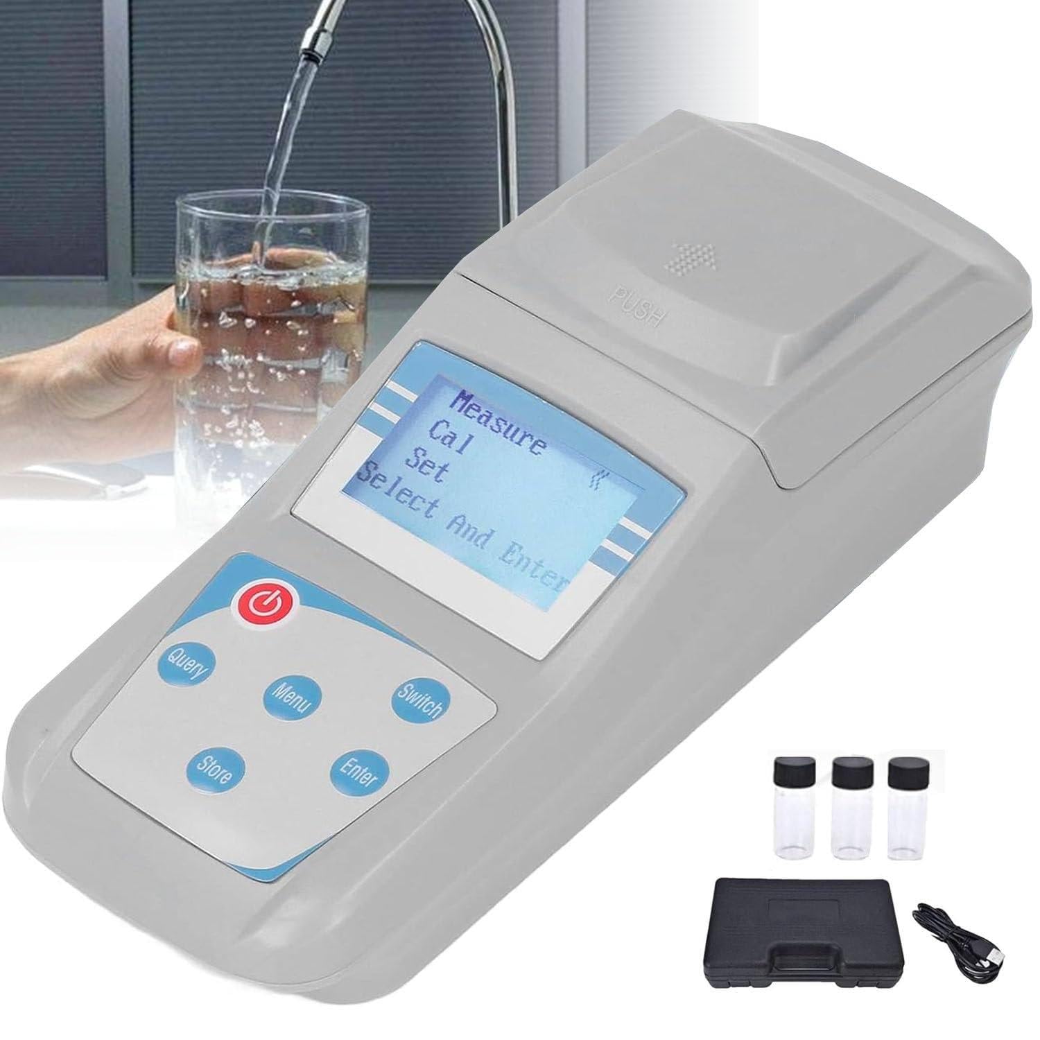 Kit De Turbidímetro Portátil, Análisis De Calidad Del Agua, Alta Medición De Turbidez De Precisión, Analizador Portátil De Turbidez Para Tratamiento De Aguas En Laboratorio,ZD-501