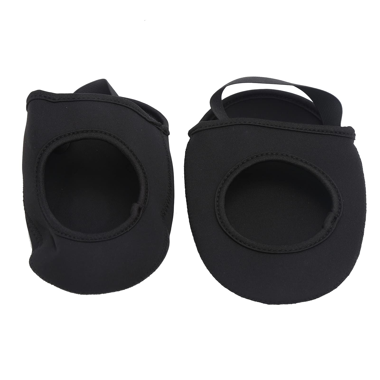 equlup Cycling Shoe Covers, Pair Thermal Shoe Toe Covers Windproof Neoprene Winter Overshoes Protectors Adjustable Half Shoecover for Mountain Road Bike