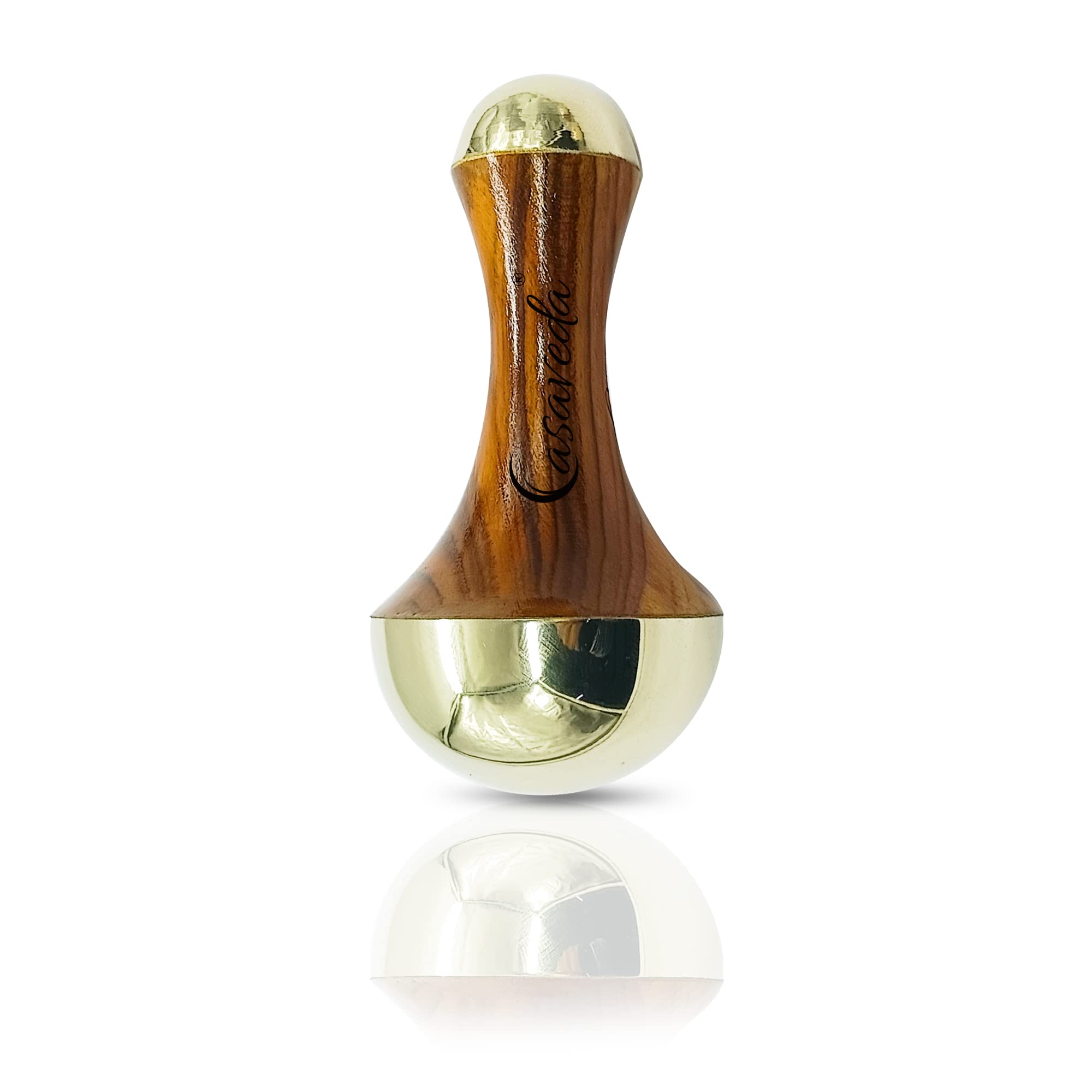 Casaveda® Face & Acupressure Double Sided Kansa Wand Iastem Tool Massager With Teak Wood Handle For Detoxification And Deep Relaxation (Natural Brown, Small) (B0BXDKKP1B) Amazon Price History, Amazon Price Tracker