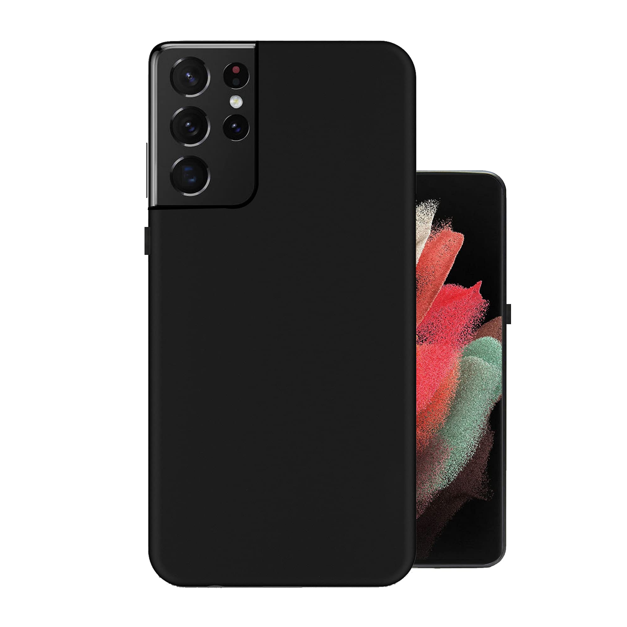 HELLO ZONE Exclusive Matte Finish Soft Back Case Cover for Samsung Galaxy S21 Ultra 5G - Black (B08WJ1Y6J7) Amazon Price History, Amazon Price Tracker