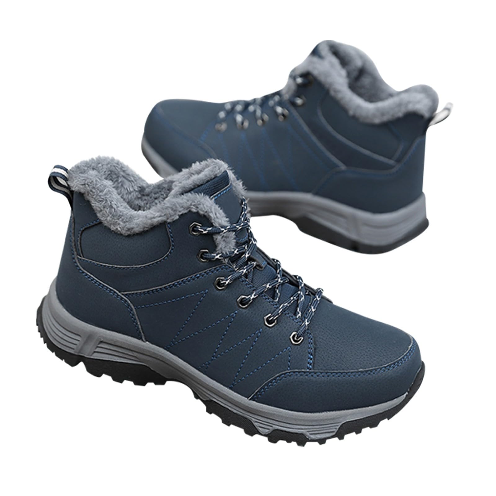 Scarpe in Cotone Caldo e Morbido, Stivali da Neve Antiscivolo, Scarpe in Cotone a Cinque, Scarpe Sportive all'aperto, Scarpe da da Uomo e da Donna Stivali Pioggia Donna Stivali Donna Pelle