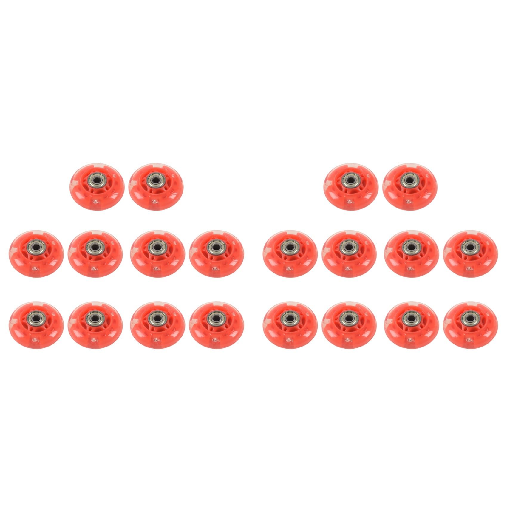 10 Paire 8Mm Dia 608ZZ Portant Inline Scooter Skating Skate Wheel Rouge