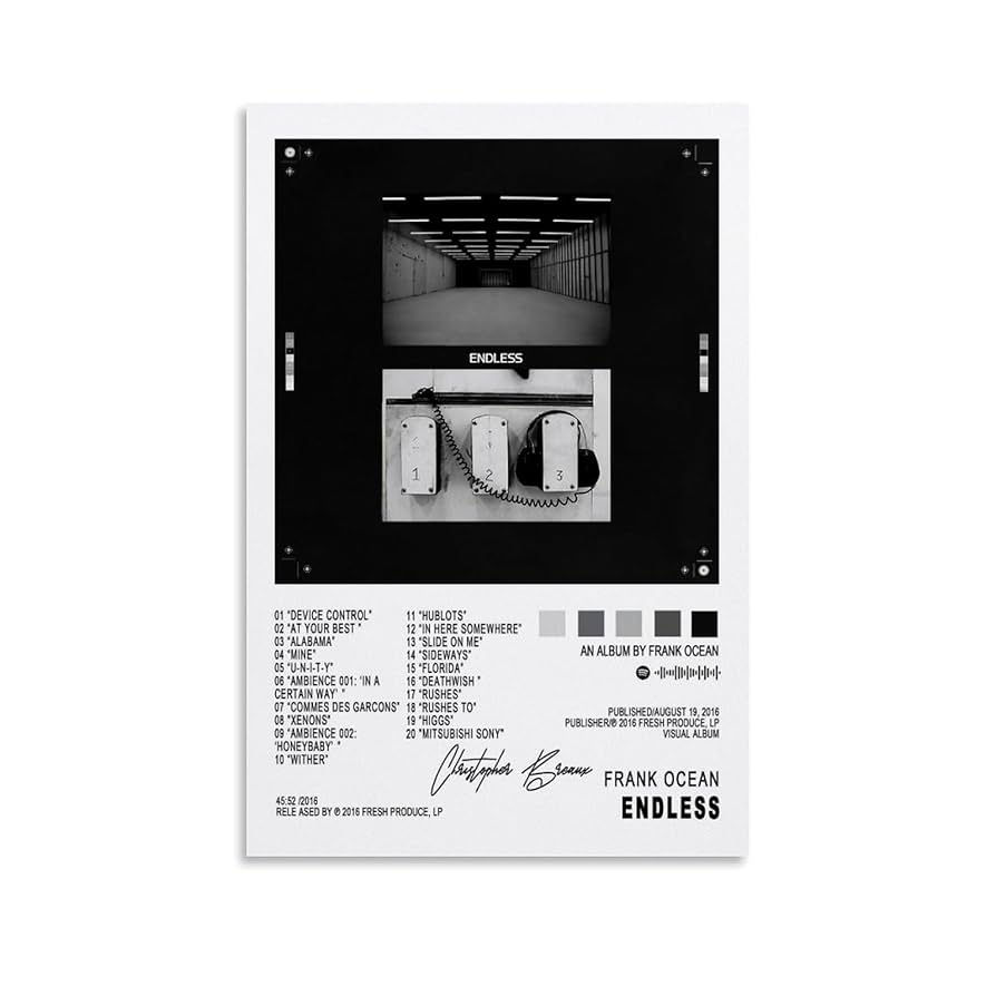 コレクション Frank Ocean ENDLESS DOUBLE SIDED POSTER1