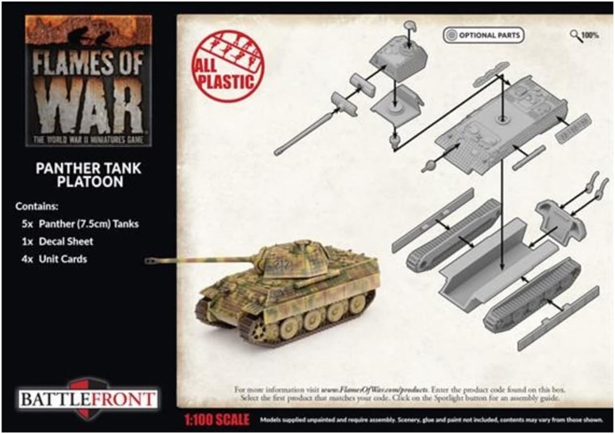 Flames of War Late War German Panther Tank Platoon