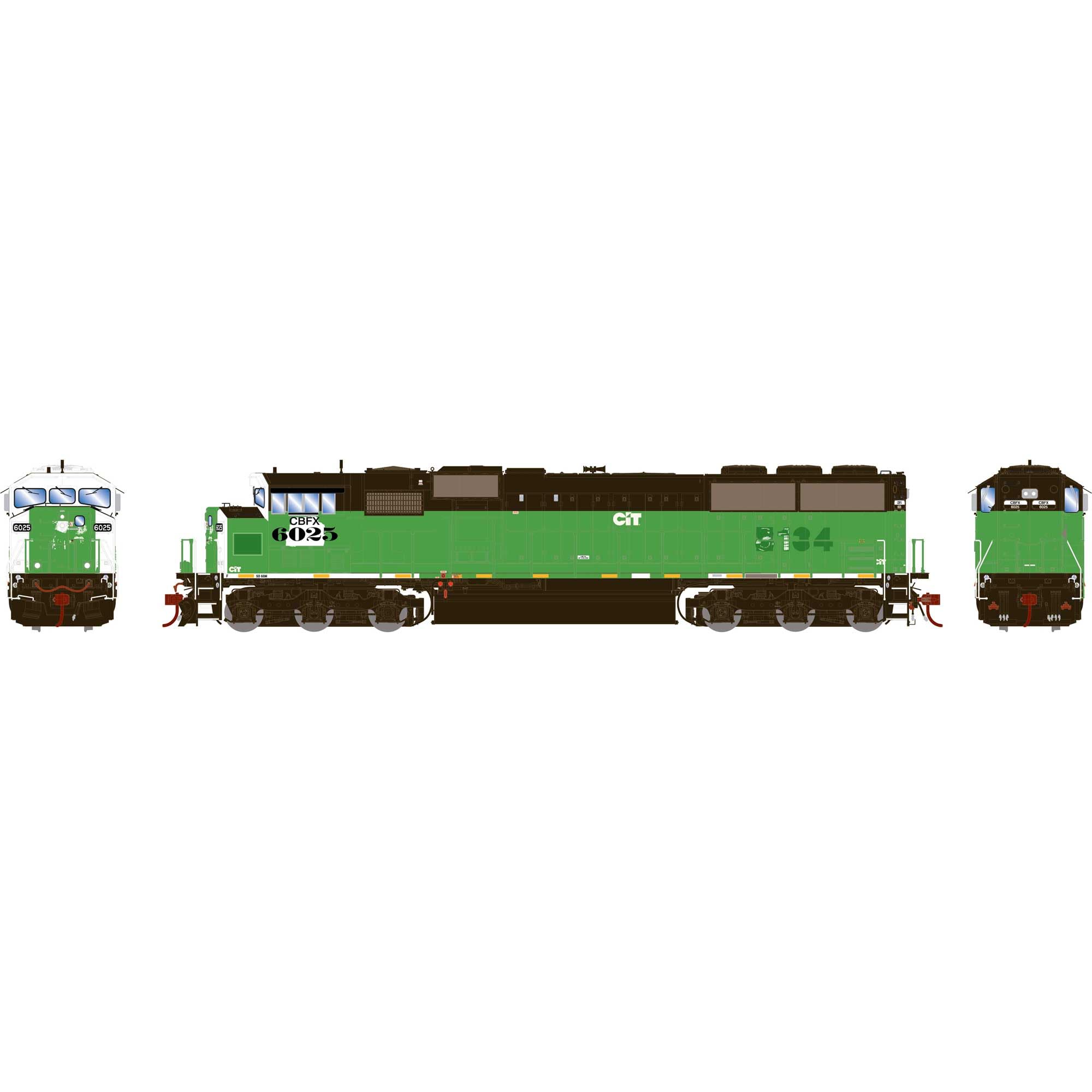 Athearn HO G2.0 SD60M Tri-Clops Ex-BN CBFX #6025 ATHG75524 HO Locomotives