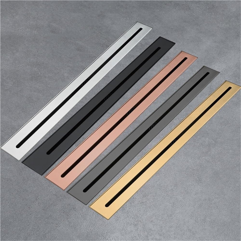 Linea estremamente stretta e lunga scarico a pavimento for balcone(Nickel,600mm)