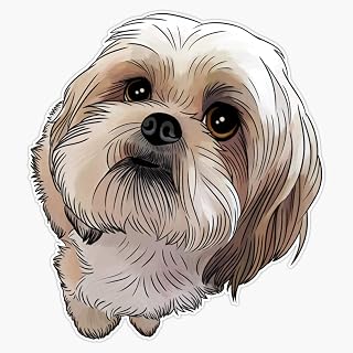 Lhasa Apso Sticker Bumper Sticker Vinyl Decal 5"