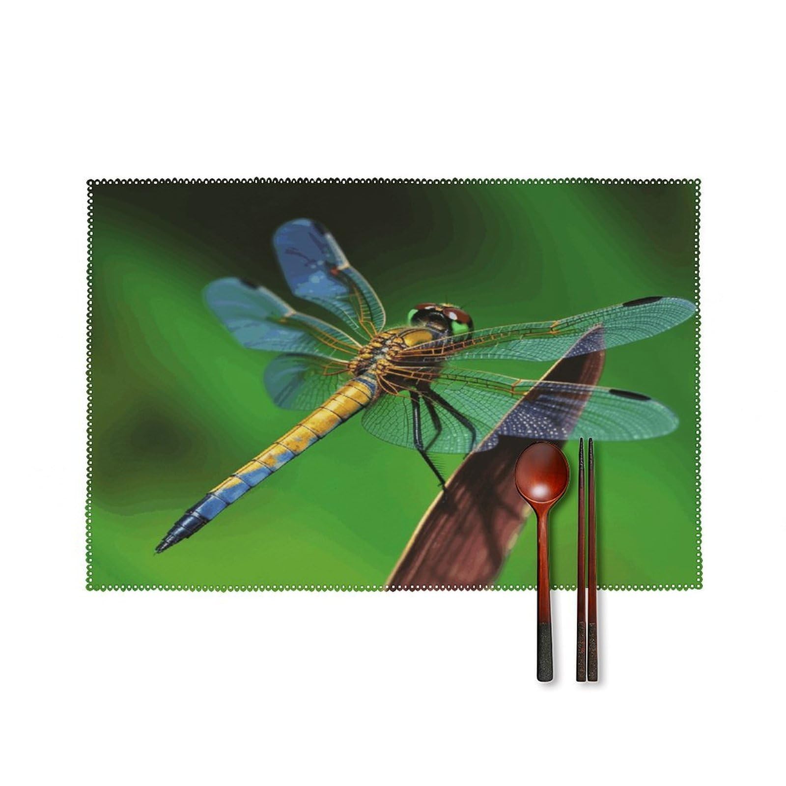 Fodpand Style Dragonfly Placemats Set Of 4 Place Mats Table Mats