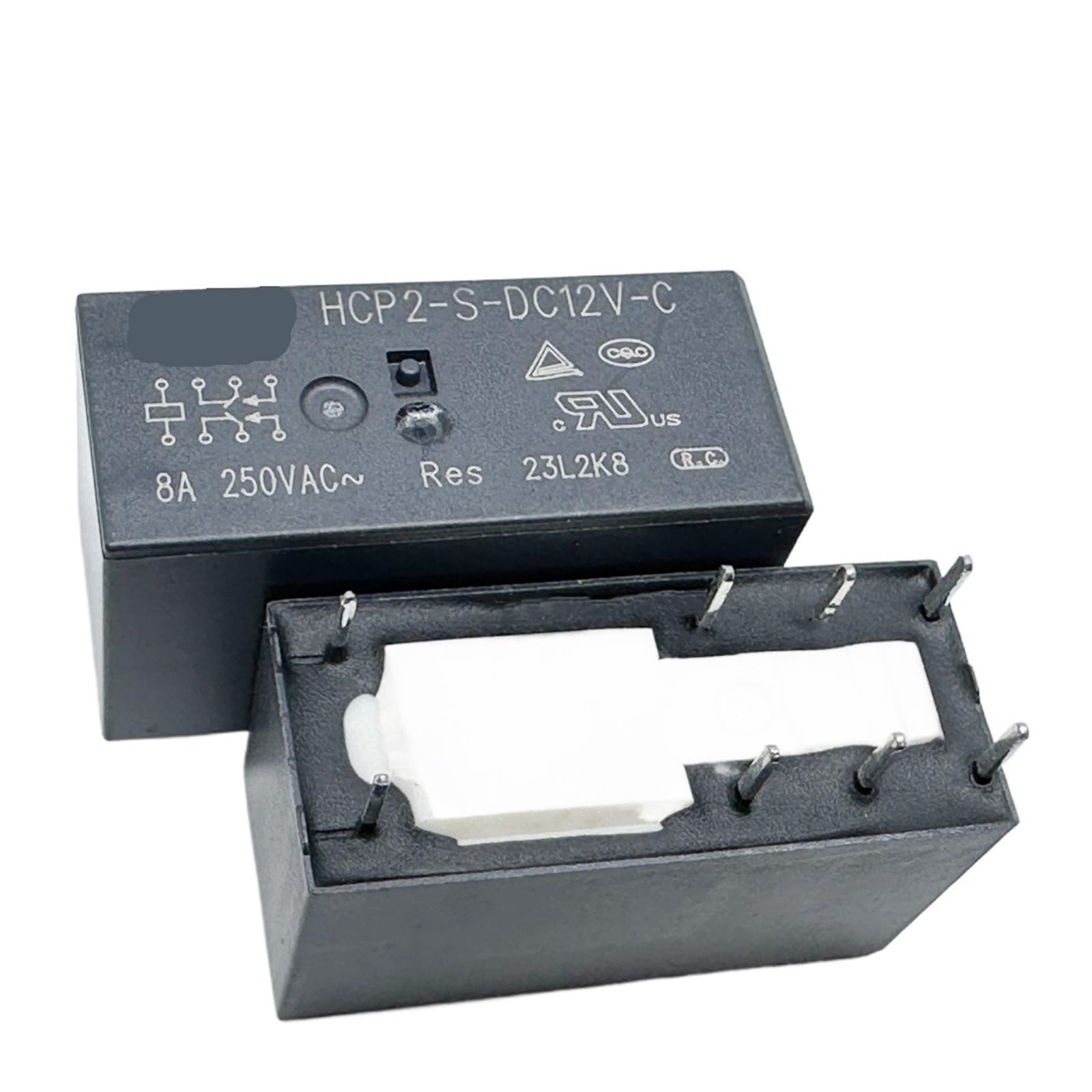 YZWRWRMKTB 1pc HCP2-S-DC12V-C (115F2C-8A) Relay 8pins