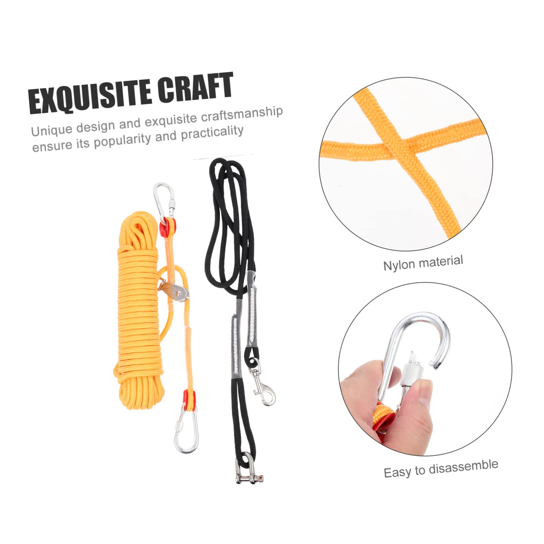 Sosoport Cable De Amarre para Perros Cadena para Pasear Cachorros Al Aire Equipo De Camping para Perros Correa Metros Correa para De Camping Cordel para Acampar De Nylon para