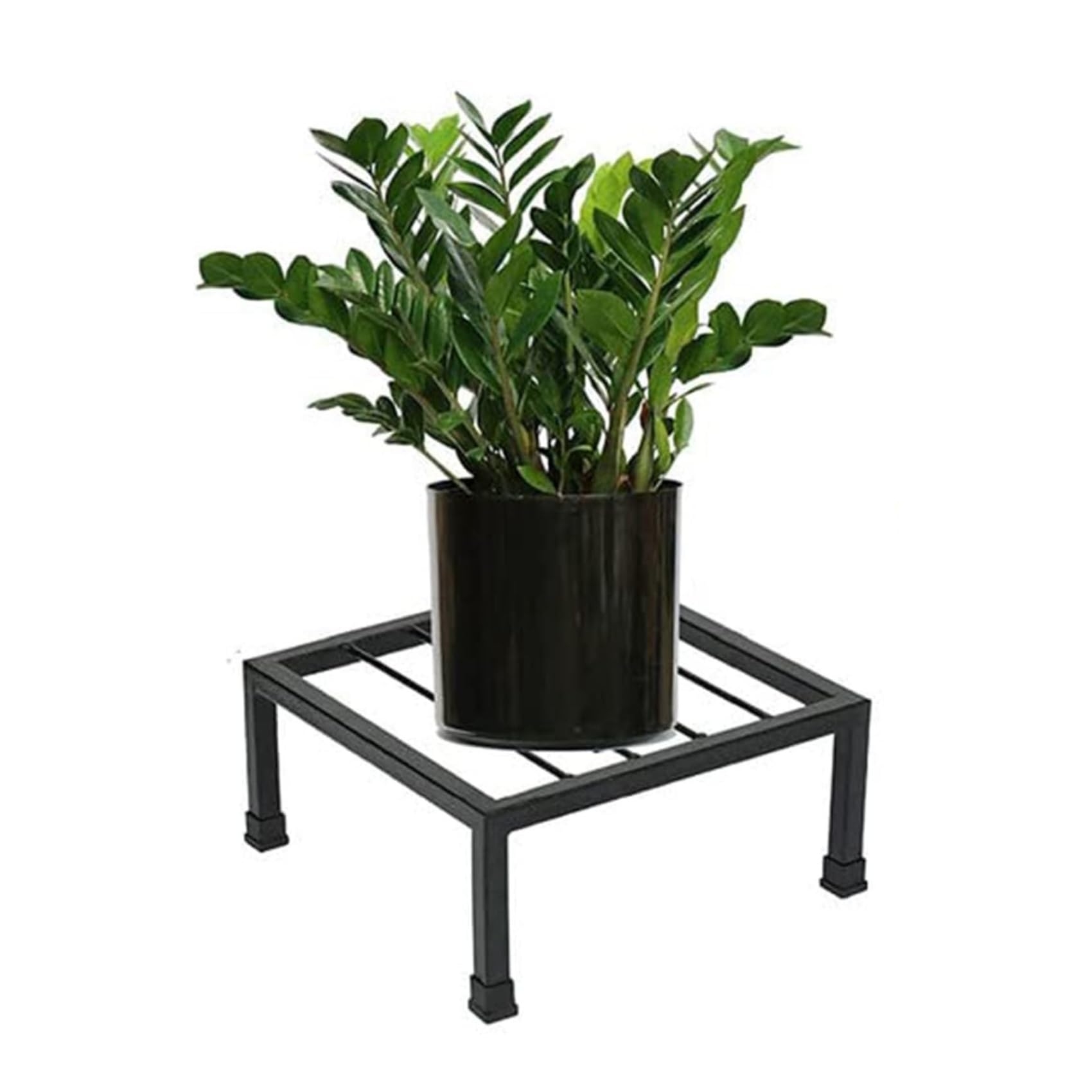 Cinagro Anti Rust Square Metal Plant Stand (Pack of 1) - 9.84 inches, Gardening Stand for Balcony, Indoor & Outdoor Use, Strong Durable Flower Pot Stand, Gamla Stand (Plants Not Included, Black) (B0D7HZHGQT) Amazon Price History, Amazon Price Tracker