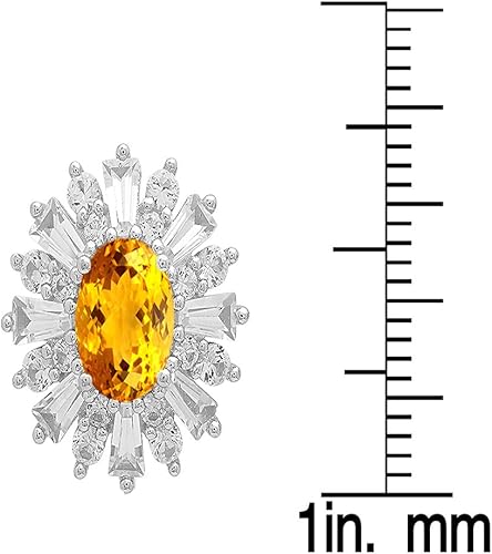 Vista 2 de Plata de ley Ladies Copo de Nieve Style Fashion Stud arete