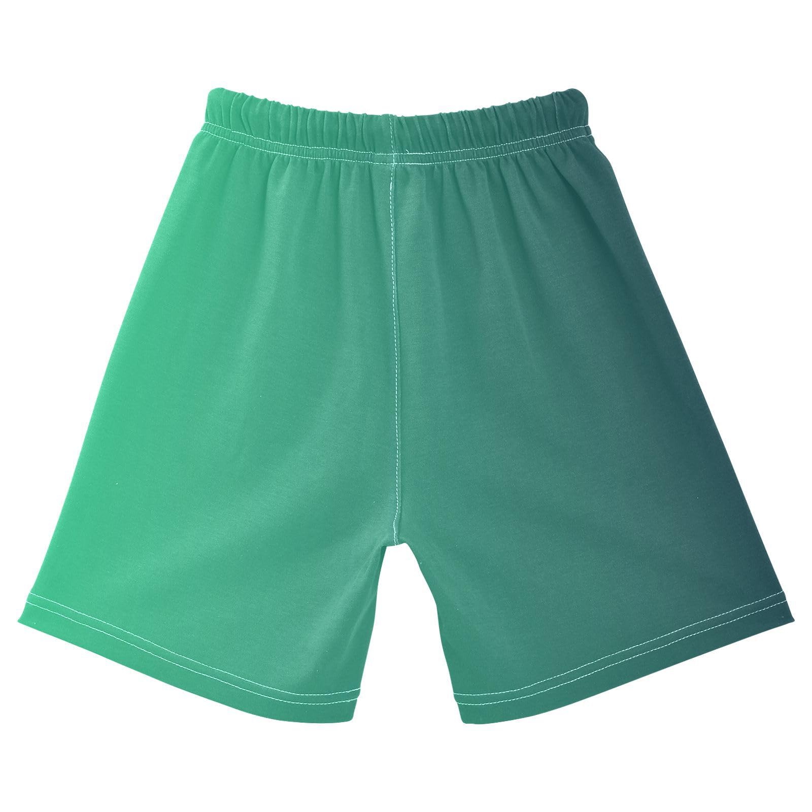 J JOYSAY Green Dark Gradient Toddler Baby Boy Shorts Jogger Shorts with Drawstring Elastic Waist Baby Shorts Bottoms for 4T Girls Baby
