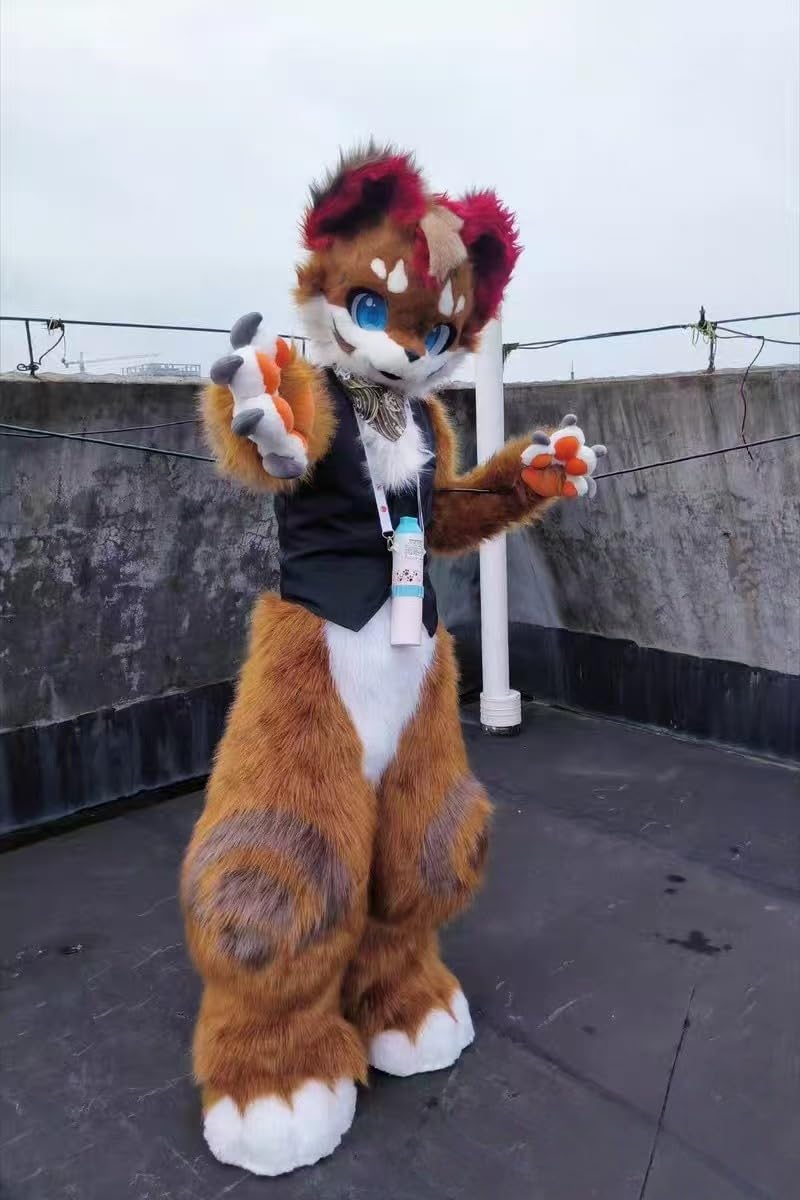 Furry Fursuit Nogi i Body - Kostium na imprezy Cosplay, konwencje futrzane i maskarady