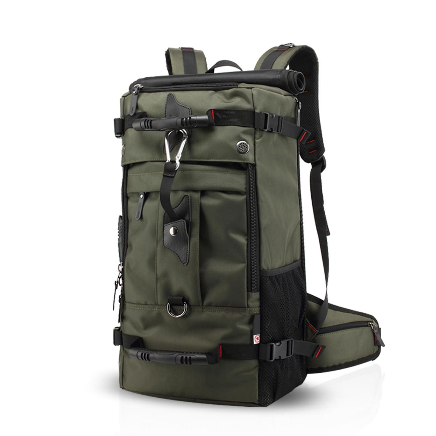 FANDARE Bergsteigen Rucksack Daypacks für 17 Zoll Laptop Wanderrucksäcke Fahrradrucksäcke für Herren Damen Arbeit Reisen Outdoor Camping Hohe Kapazität Wasserdicht Polyester Grün