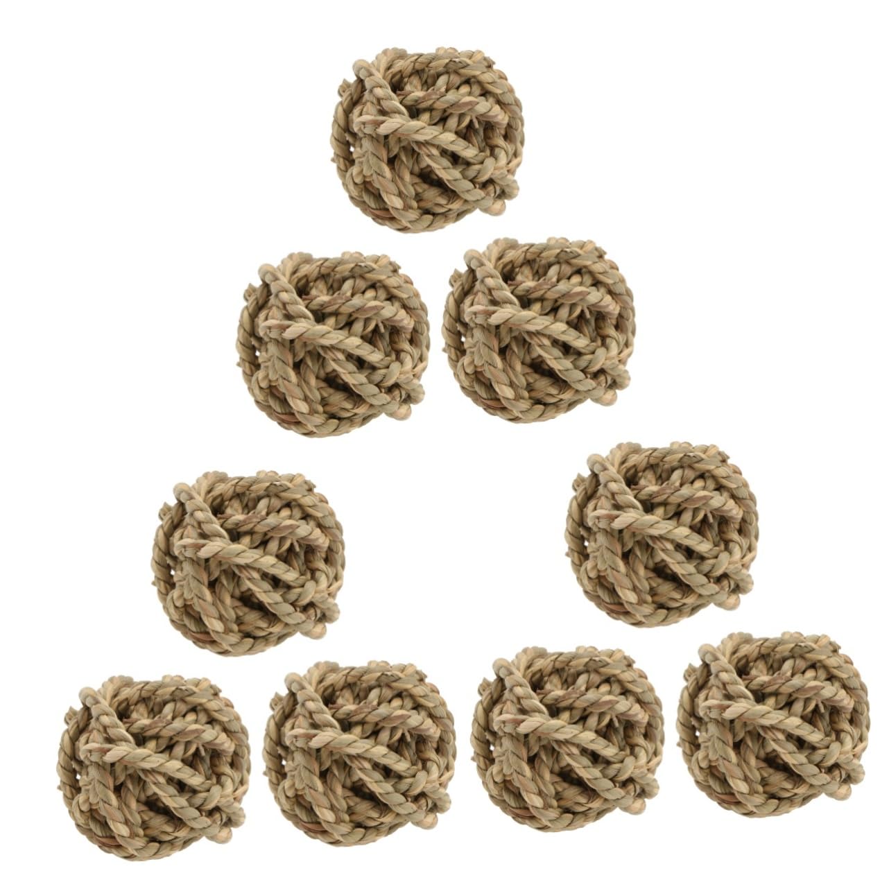 FOMIYES 3sets Spielzeug Handgemachte Natürliche Gras Seil Kauen Spielzeug Für Meerschweinchen Pet Aktivität Spielzeug 3 Stücke * 3
