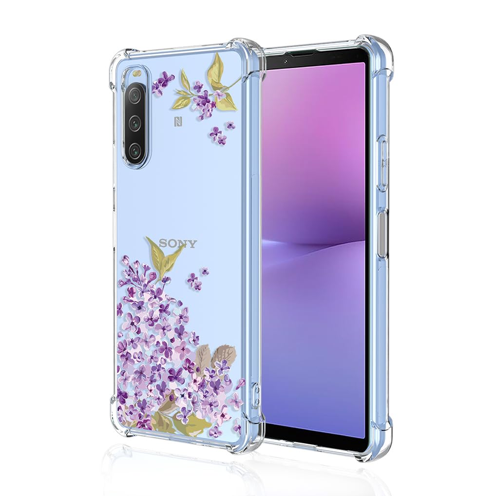 SEAHAI Cover per Sony Xperia 10 VI, Custodia Ultra Sottile in Silicone Liquido Gel Morbida con Design Dell'airbag Antiurto, Elegante Matte TPU Bumper