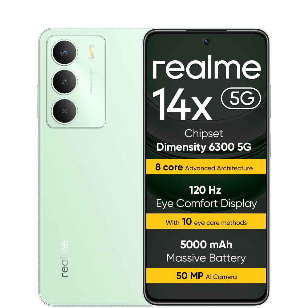 realme 14X 5G Teléfono Inteligente 8+256 GB, 5G Dimensity 6300