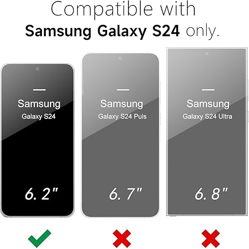 Miniatura 2 de oakxco Funda para teléfono Samsung Galaxy S24 de silicona líquida, fina y delgada de gel de goma suave TPU cubierta simple para mujeres y niñas,