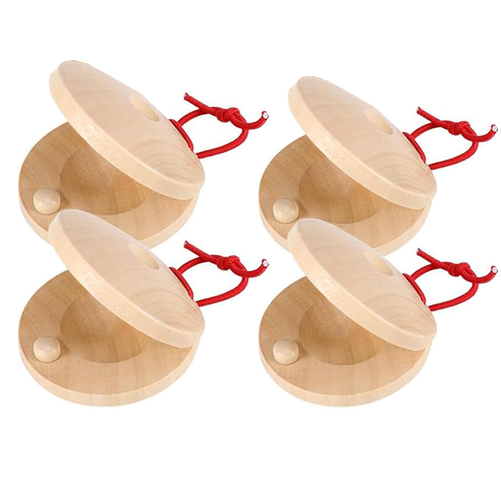 4PCS Castanets Musical Instrument, Percussion Instruments, Drums Set with Handheld Design, Hand Finger Castanets Classroom DIY Wooden Percussion Instrument for Kids Adults-picture-15
