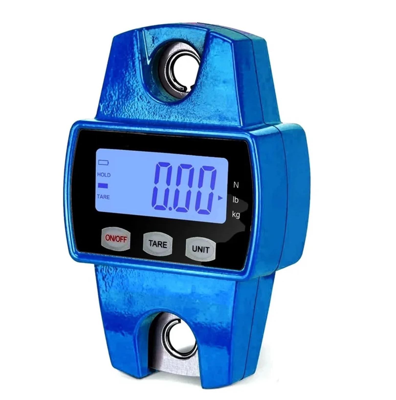 Digital Crane Scale, Digital Hanging Scale 300Kg Mini Crane Scale with Hooks for Farm, Hunting, Fishing(Blu)