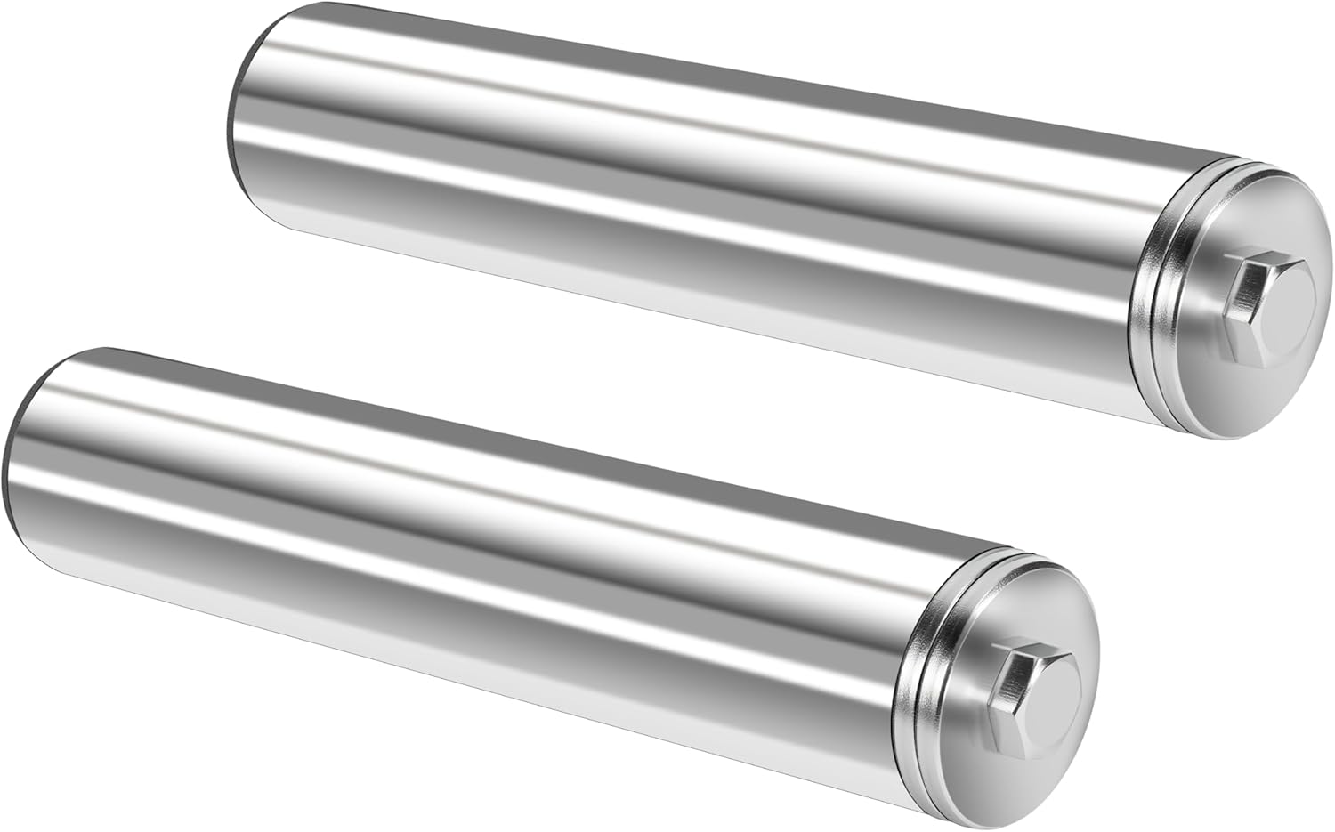 EVERYMATE Stainless Steel Weight Plate Holder - Power Rack & Squat Rack Attachments 2 Inch Olympic Plate Storage Rack for 2x2 3x3 2x3 Power Cage Accessories