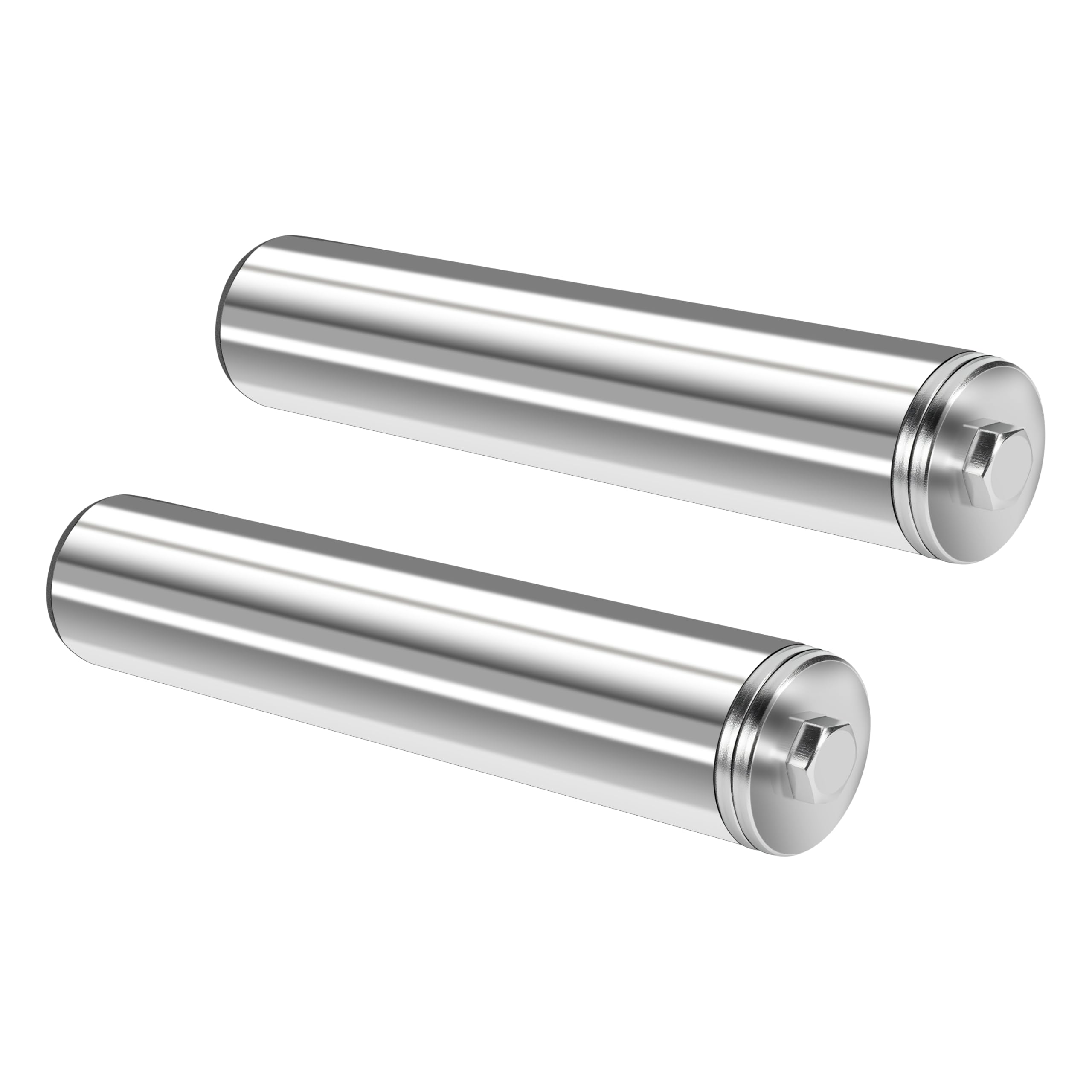 EVERYMATE Stainless Steel Weight Plate Holder - Power Rack & Squat Rack Attachments 2 Inch Olympic Plate Storage Rack for 2x2 3x3 2x3 Power Cage Accessories（1 inch hole）-image-29