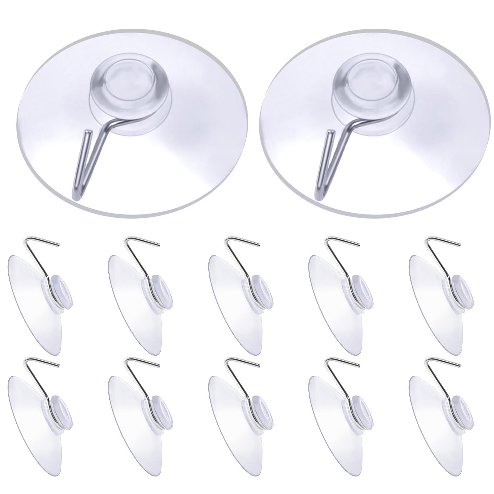 Ventosa de doble cara con M5 rosca, 12 Piezas 20 mm para Baño, Armario, Ventana
