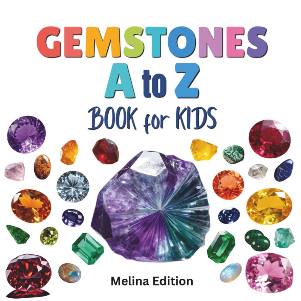 Cover of Gemstones A to Z Book for Kids