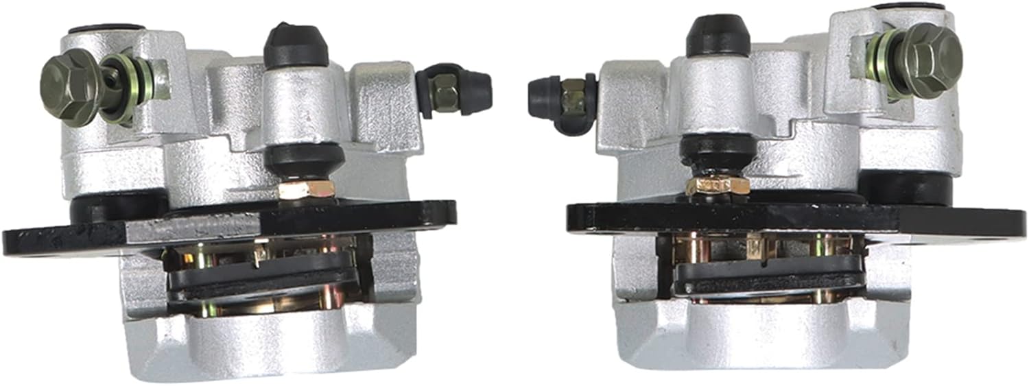 WFLNHB Front Brake Calipers Brake Rotors Replacement for Yamaha Grizzly 350 YFM350 400 YFM400 450 YFM450 2007-2014 3GD-2580T-01-00 3GD-2580U-01-00 5ND-F582T-00-00