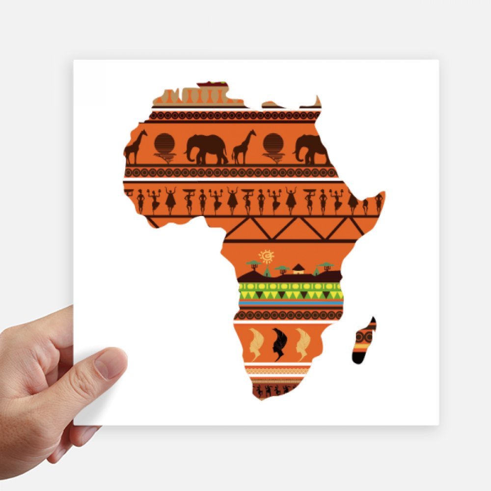 Autocollant carte d'Afrique sur votre valise et ordinateur portable pour voyager avec style